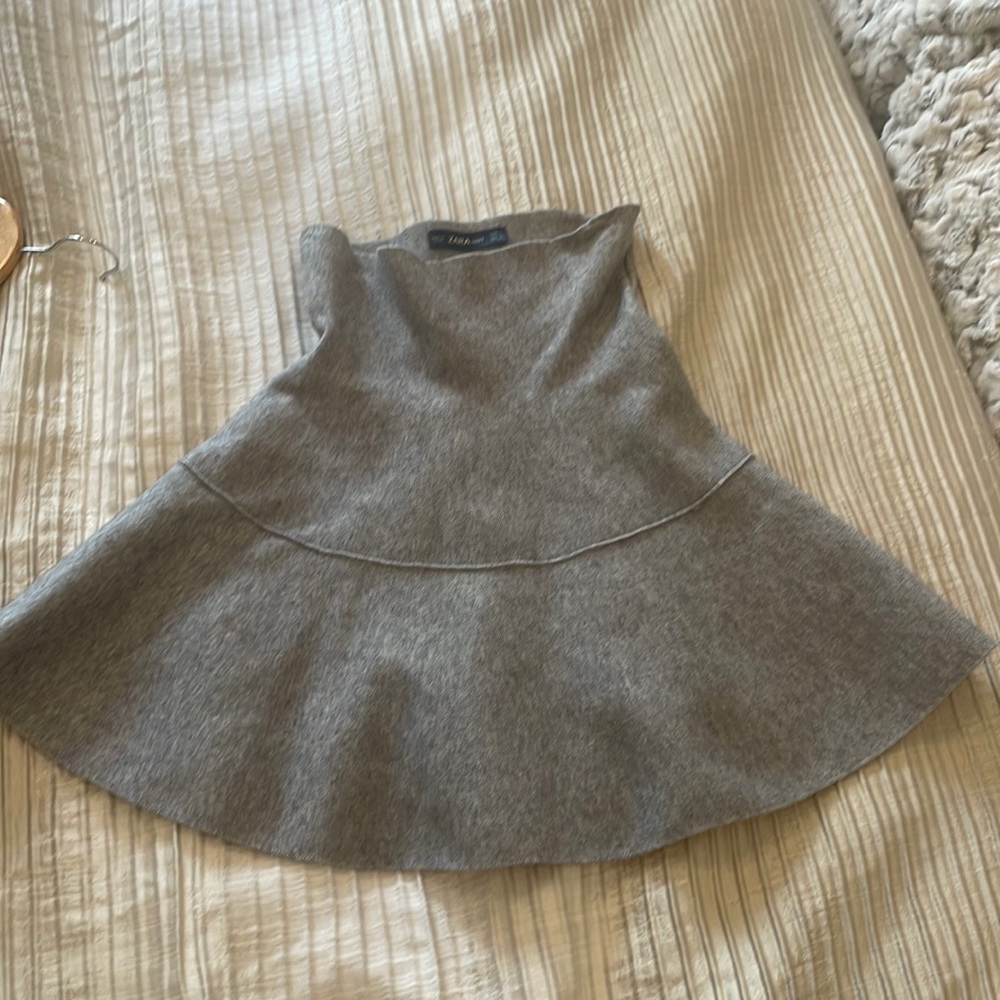Zara Knit Mini Stretch Flared Skirt